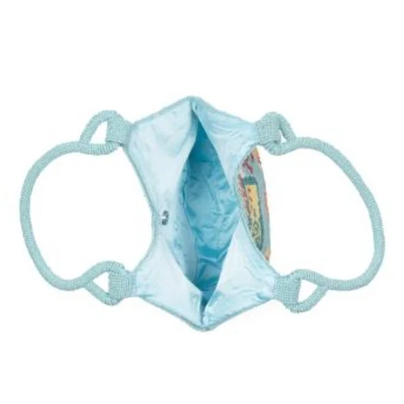 🩵🔹️Made In India 🔹️light blue Beaded Carinbean Dream Shoulder Bag - Picture 3 of 4